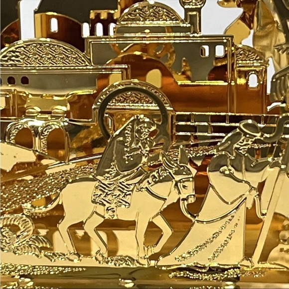 Bethlehem 2000 Danbury Mint 23KT Annual Gold Electroplate Ornament w/Box - Picture 9 of 11